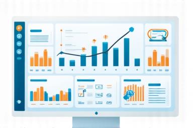Illustration of a dashboard with performance metrics.